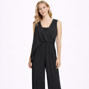 Women's SOHO APPAREL LTD. Black Sleeveless Jumpsuit M